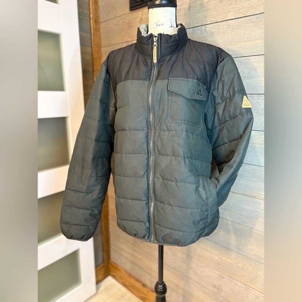 Gerry Weber Charcoal Puffer Jacket Unisex Zip Up Winter Coat XL Great Condition